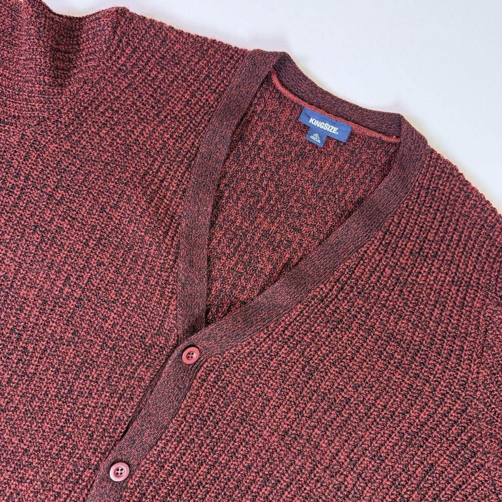 Vintage King Size Knit Sweater Cardigan Button Front Men's XL Tall Grandpacore